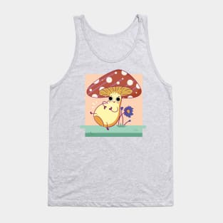 Mushroom with Googly Eyes Tank Top